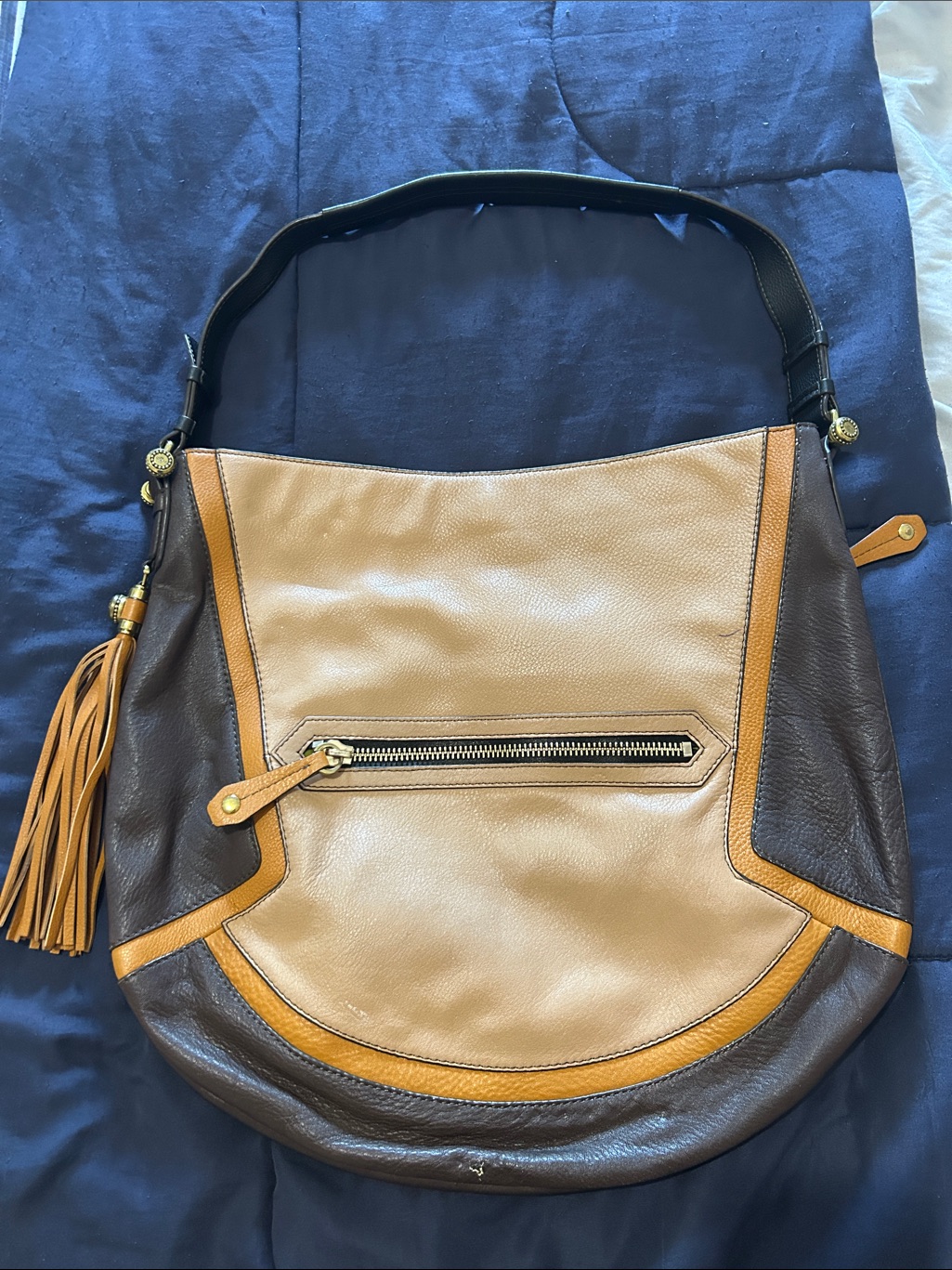 Oryany Leather Hobo Shoulder Bag